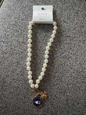 NWT J. Crew Factory “Je t'aime” pearl pendant necklace